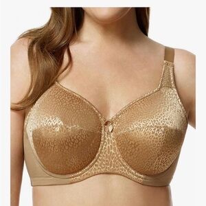 Elila Tan Leopard Full Coverage Underwire Bra